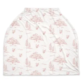 Baby Car Seat Cover - Toile Pink