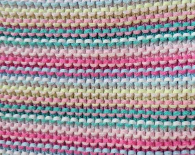 Cute striped knit 100% Cotton Blanket