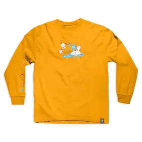 Girl Fishing Longsleeve Tee - Gold