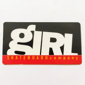 Girl Skateboard Sticker