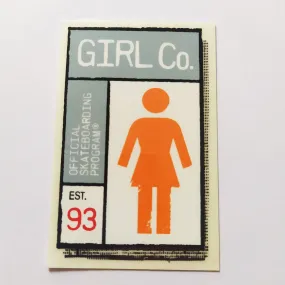 Girl Skateboard Sticker