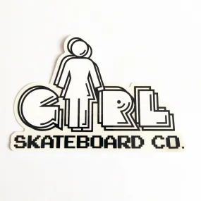 Girl Skateboards x Pac-Man Skateboard Sticker "Logo"